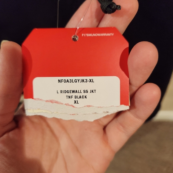 NWT The North Face Women's Black Ridgewall Soft Shell Jacket - Size XL - Picture 9 of 9